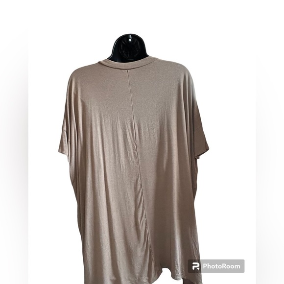 Oversized tan tee tshirt dress size small - Picture 2 of 5